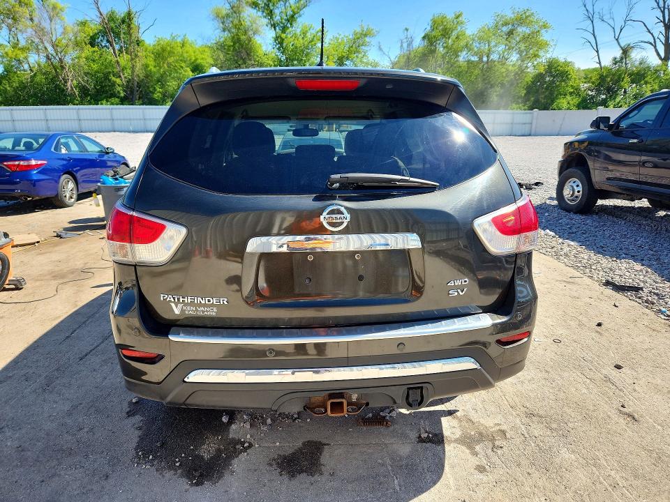 2015 Nissan Pathfinder VIN 5N1AR2MM0FC623706 COPART salvage auction — FRONT END, WI - CERTIFICATE OF TITLE, sold $2,050 on 2026-07-09 (photo 6)