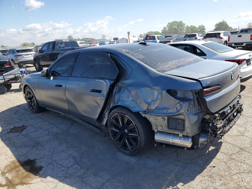 2023 BMW 7er VIN WBA33EJ0XPCM54214 COPART salvage auction — REAR END, In - Cert Of Title-Salvage Title, sold $50,000 on 2026-07-28 (photo 2)