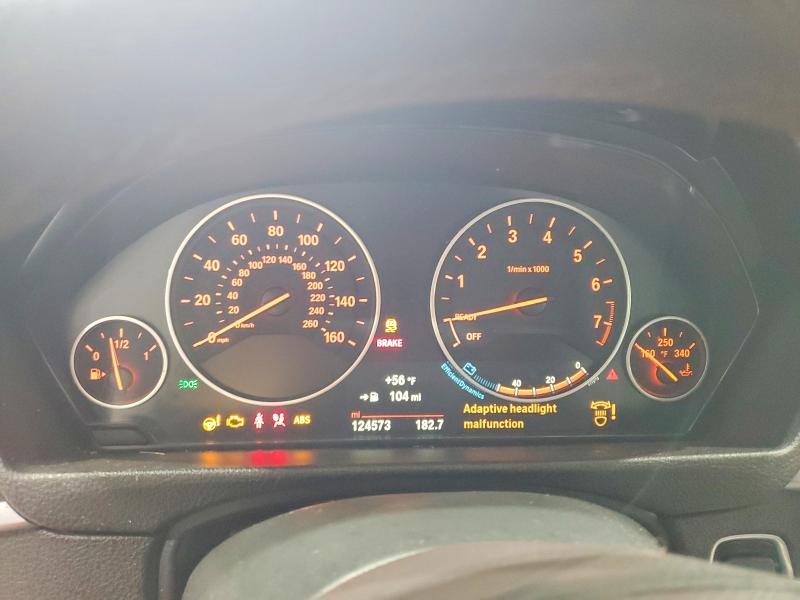 2015 BMW 3er VIN WBA3B3C5XFF546162 COPART salvage auction — FRONT END, NH - CERT OF TITLE-SALVAGE, sold $450 on 2026-07-30 (photo 9)