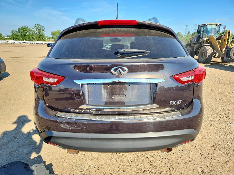 2013 Infiniti Fx VIN JN8CS1MW1DM170396 COPART salvage auction — FRONT END, IL - SALVAGE CERTIFICATE, sold $1,050 on 2026-07-07 (photo 6)