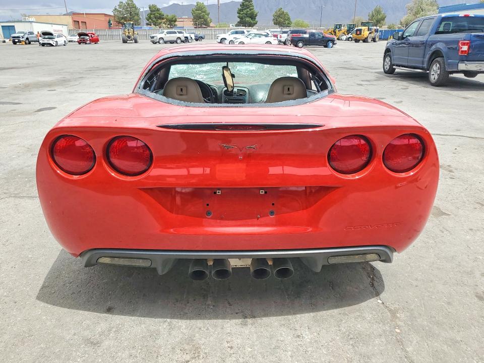 2006 Chevrolet Corvette VIN 1G1YY26UX65103769 COPART salvage auction — VANDALISM, Nm - Cert Of Title-Salvage, sold $5,600 on 2026-07-24 (photo 6)
