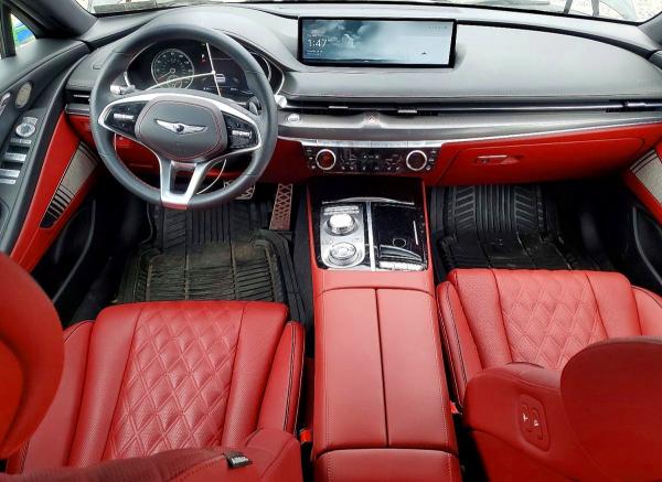 2024 Genesis G80 VIN KMTGB4SD0RU225980 COPART salvage auction — FRONT END, Pa - Certificate Of Salvage, sold $9,000 on 2026-07-08 (photo 8)