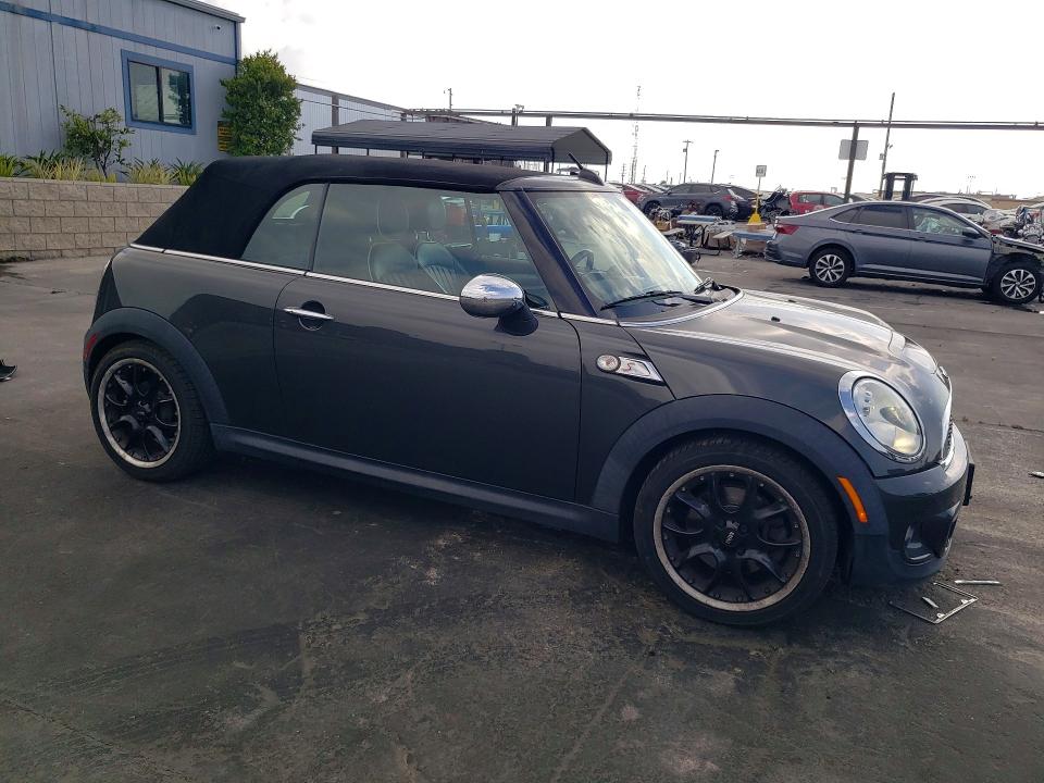 2012 Mini Cooper VIN WMWZP3C56CT296668 COPART salvage auction — FRONT END, CA - SALVAGE CERTIFICATE, sold $1,500 on 2026-07-02 (photo 4)
