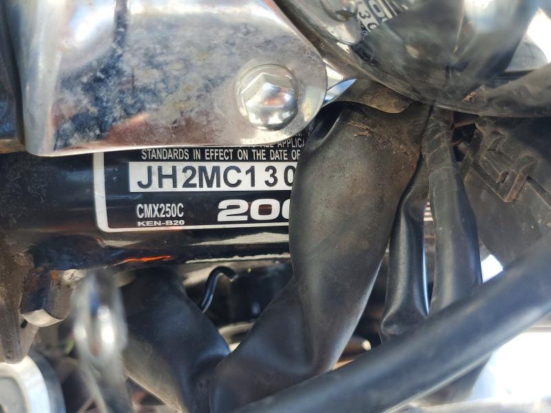 2008 Honda Cm VIN JH2MC13048K403237 COPART salvage auction — SIDE, Ky - Bill Of Sale/Part Only/No Titl, sold $150 on 2026-07-13 (photo 9)