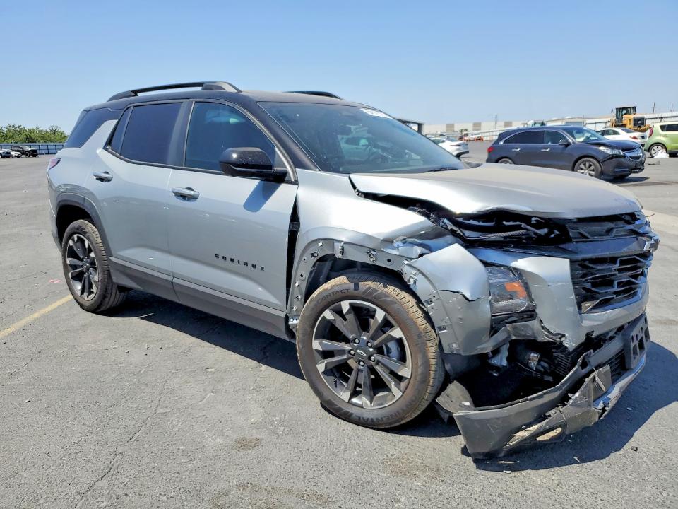 2025 Chevrolet Equinox VIN 3GNAXLEG4SL287394 COPART salvage auction — FRONT END, Ca - Salvage Certificate, sold $9,500 on 2026-07-02 (photo 4)