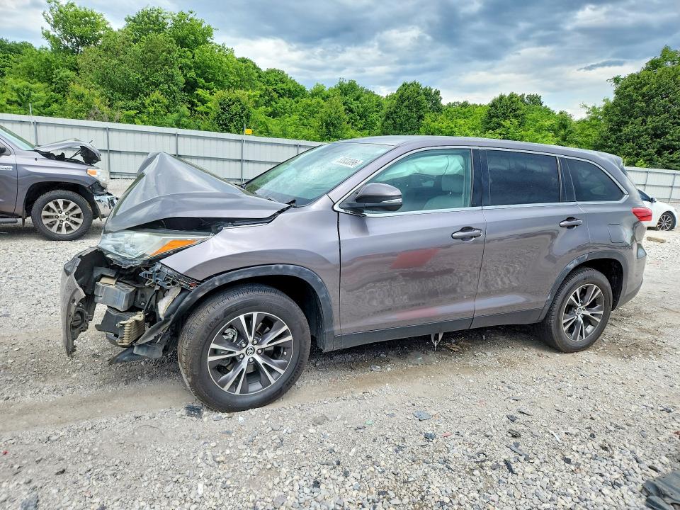 2019 Toyota Highlander VIN 5TDZZRFH9KS339001 COPART salvage auction — FRONT END, Ar - Cert Of Title-Salvage, sold $30 on 2026-07-27 (photo 1)