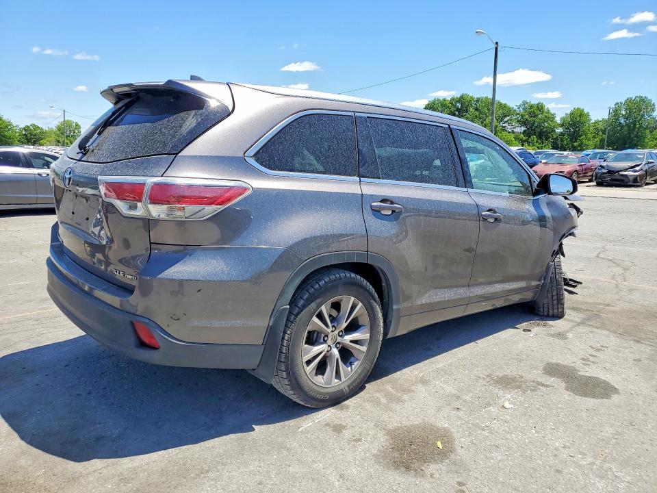 2015 Toyota VIN 5TDJKRFH6FS104904 COPART salvage auction — FRONT END, Ky - Cert Of Title-Salvage, sold $3,950 on 2026-07-09 (photo 3)
