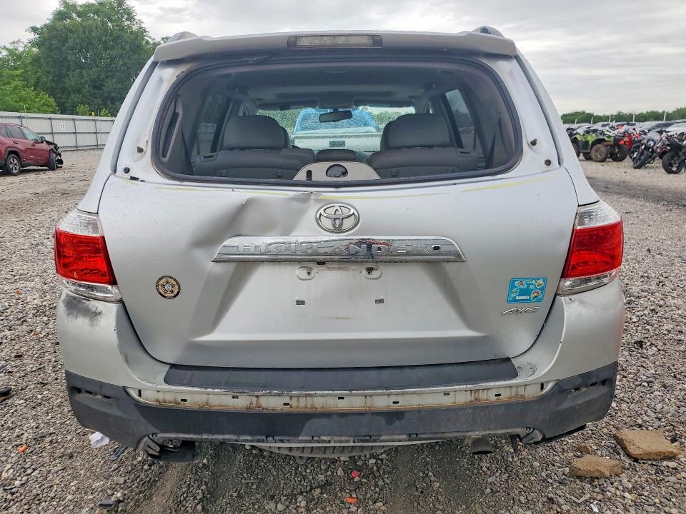 2011 Toyota Highlander VIN 5TDBK3EH8BS079775 COPART salvage auction — REAR END, AR - CERT OF TITLE-SALVAGE, sold $60 on 2026-07-27 (photo 6)