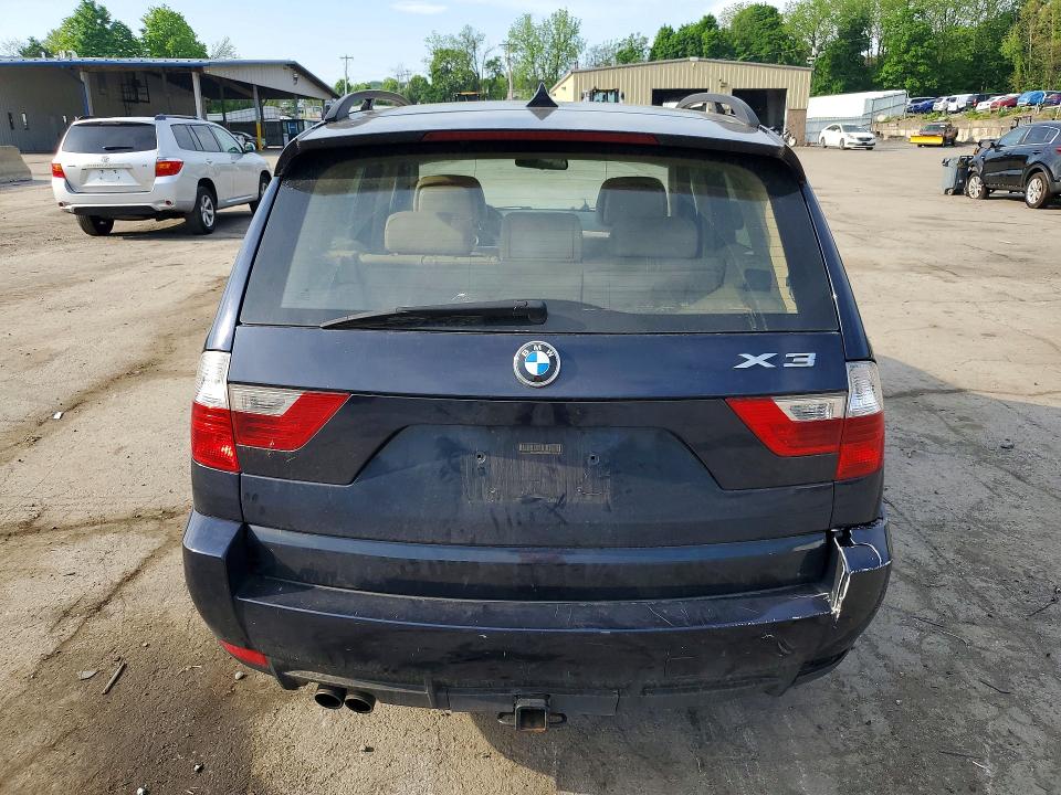 2008 BMW X3 VIN WBXPC93498WJ17208 COPART salvage auction — FRONT END, NY - MV-907A SALVAGE CERTIFICATE, sold $325 on 2026-07-14 (photo 6)