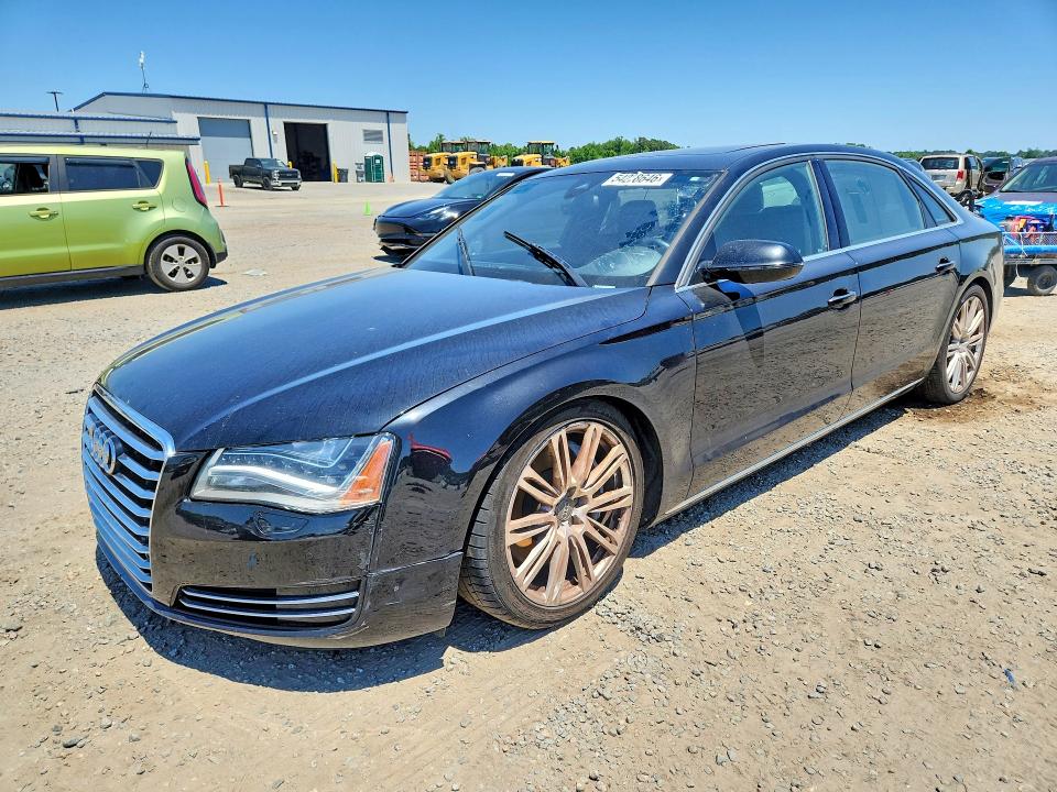 2013 Audi A8 VIN WAUR2AFD2DN010455 COPART salvage auction — NORMAL WEAR, Nc - Dealer Only Clean Title, sold $1,400 on 2026-07-27 (photo 1)
