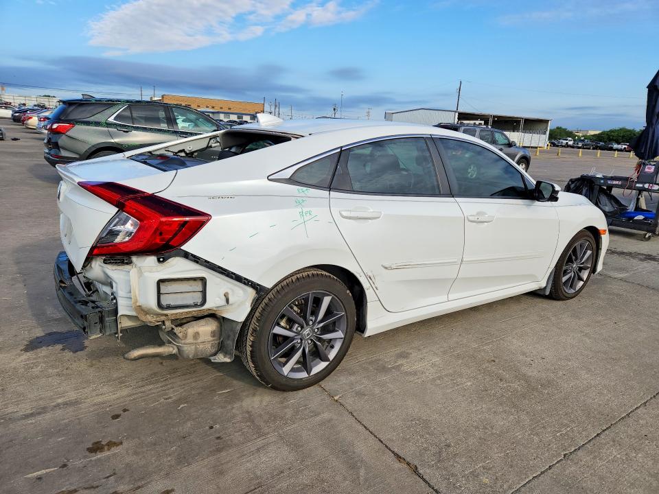 2020 Honda Civic VIN 19XFC1F77LE002643 COPART salvage auction — REAR END, Tx - Certificate Of Title, sold $9,000 on 2026-07-09 (photo 3)