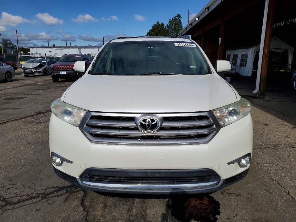2012 Toyota Highlander VIN 5TDBK3EH3CS172687 COPART salvage auction — UNDERCARRIAGE, Co - Salvage Title, sold $275 on 2026-07-14 (photo 5)