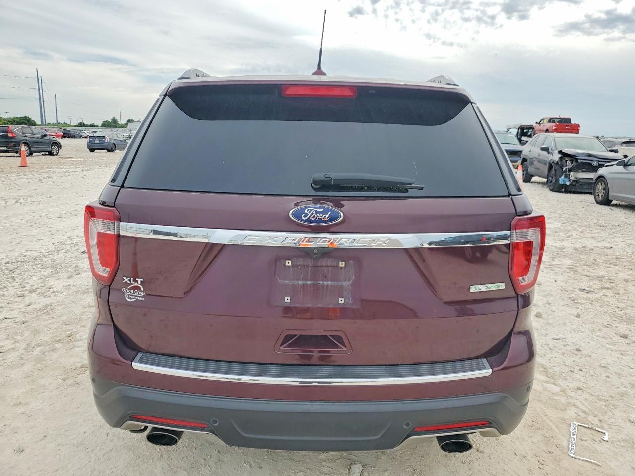 2018 Ford Explorer VIN 1FM5K7DH3JGA80777 COPART salvage auction — Front End, TX - CERTIFICATE OF TITLE, sold $4,200 on 2026-07-09 (photo 6)