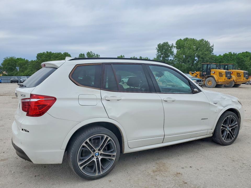 2016 BMW X3 VIN 5UXWX9C53G0D78309 COPART salvage auction — SIDE, Ia - Cert Of Title-Salvage Title, sold $2,450 on 2026-07-24 (photo 3)