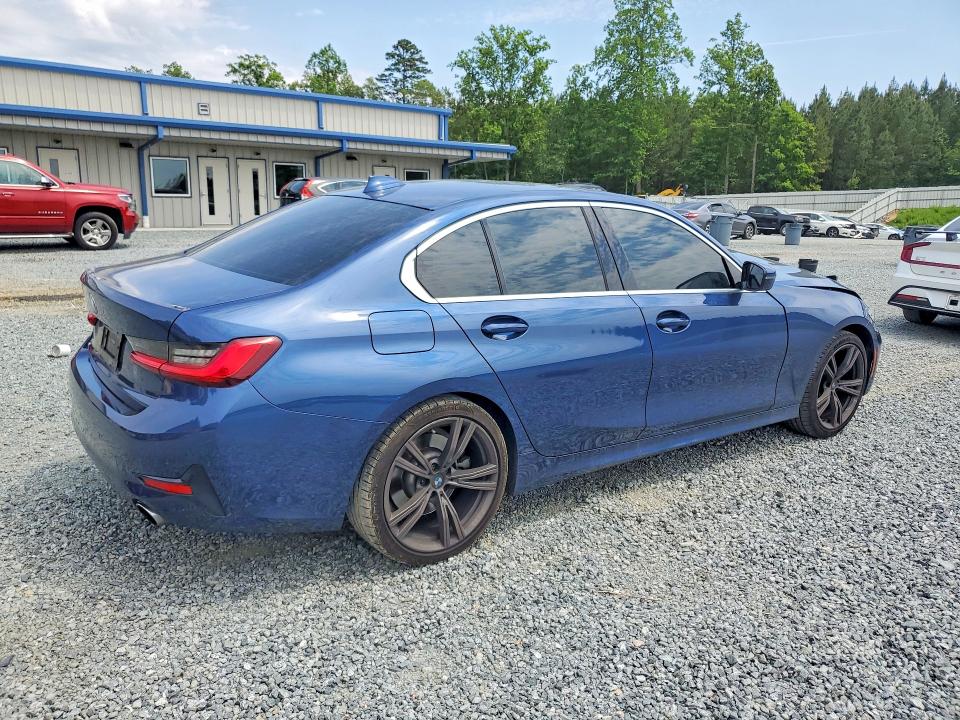 2021 BMW 3er VIN 3MW5R1J01M8B58873 COPART salvage auction — FRONT END, Nc - Salvage Certificate Of Title, sold $11,000 on 2026-07-30 (photo 3)