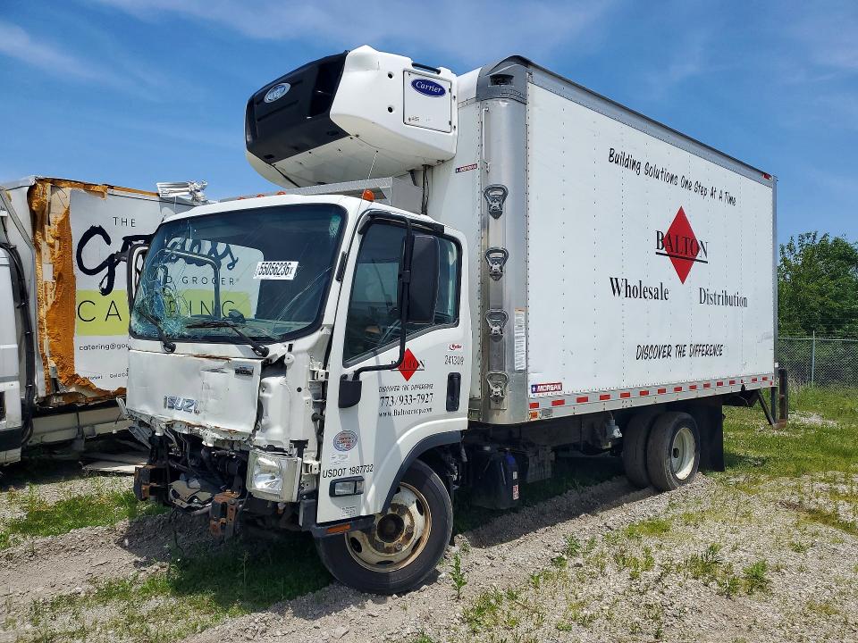 2020 Isuzu Npr VIN JALC4W165L7K00843 COPART salvage auction — FRONT END, Mn - Cert Of Title-Salvage, sold $2,150 on 2026-07-21 (photo 1)