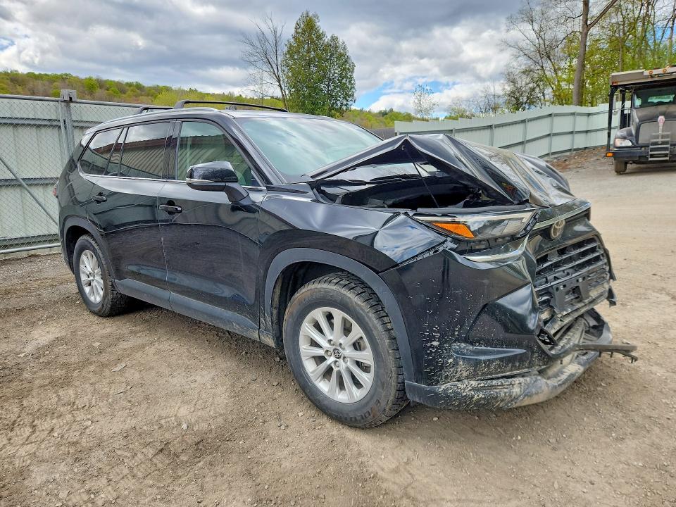 2025 Toyota Highlander VIN 5TDACAB56SS044188 COPART salvage auction — FRONT END, Vt - Cert Of Title-Salvage Vehicle, sold $19,100 on 2026-07-06 (photo 4)