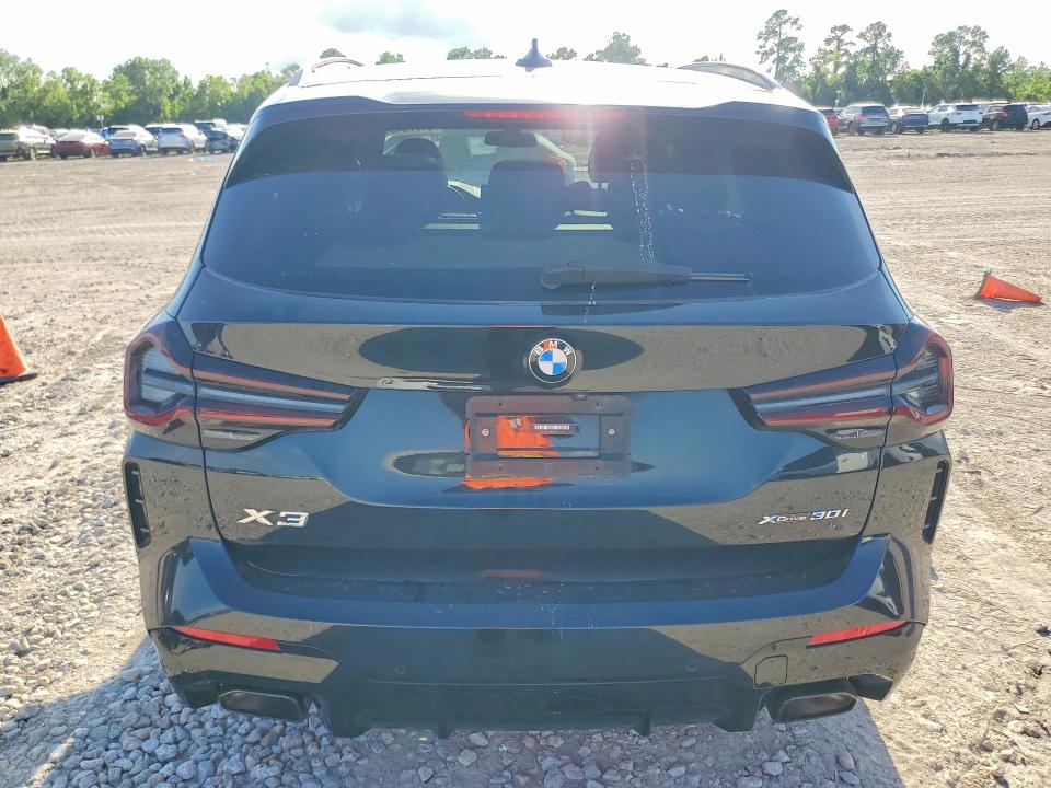 2023 BMW X3 VIN 5UX53DP00P9R61910 COPART salvage auction — FRONT END, Tx - Salvage Vehicle Title, sold $25,750 on 2026-07-14 (photo 6)
