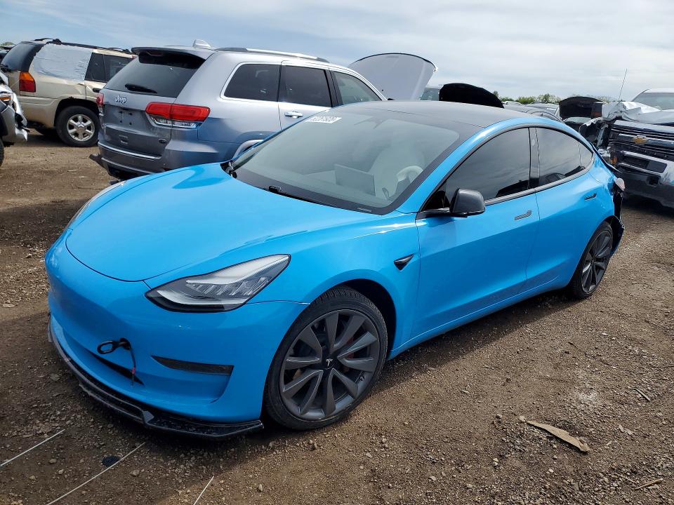 2019 Tesla VIN 5YJ3E1EA8KF312660 COPART salvage auction — REAR END, Il - Salvage Certificate, sold $6,600 on 2026-07-14 (photo 1)