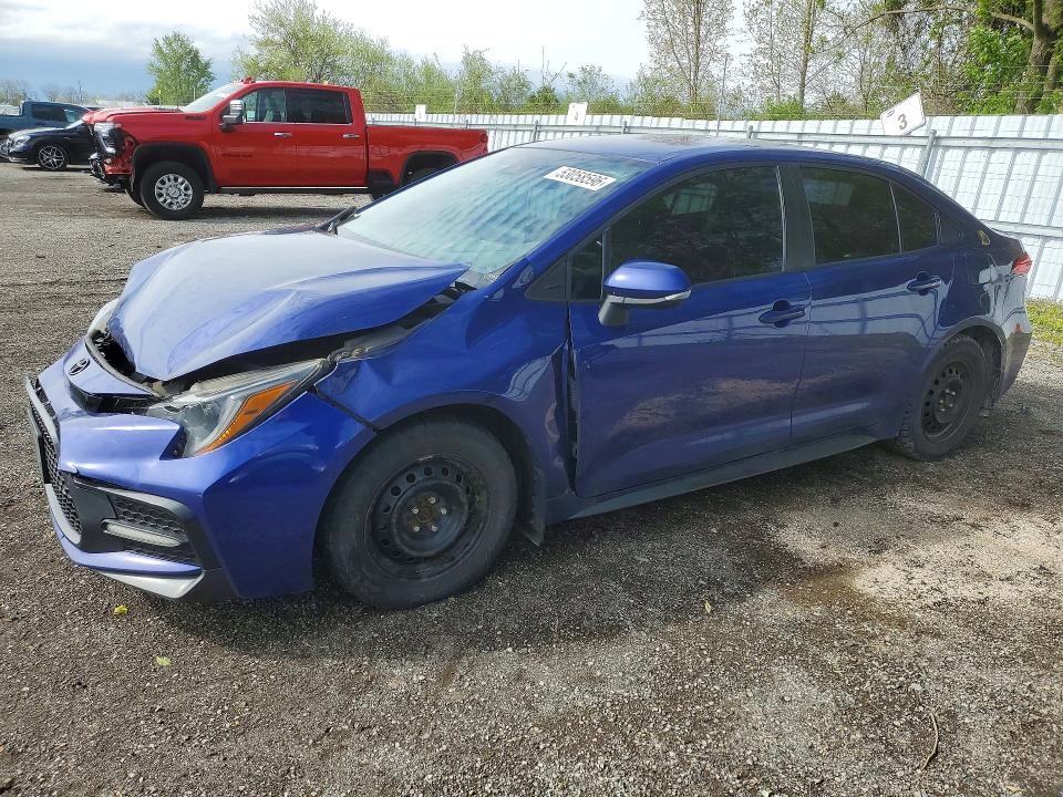 2021 Toyota Corolla VIN 5YFB4MBE3MP093203 COPART salvage auction — FRONT END, On - Permit Salvage, sold $150 on 2026-07-21 (photo 1)