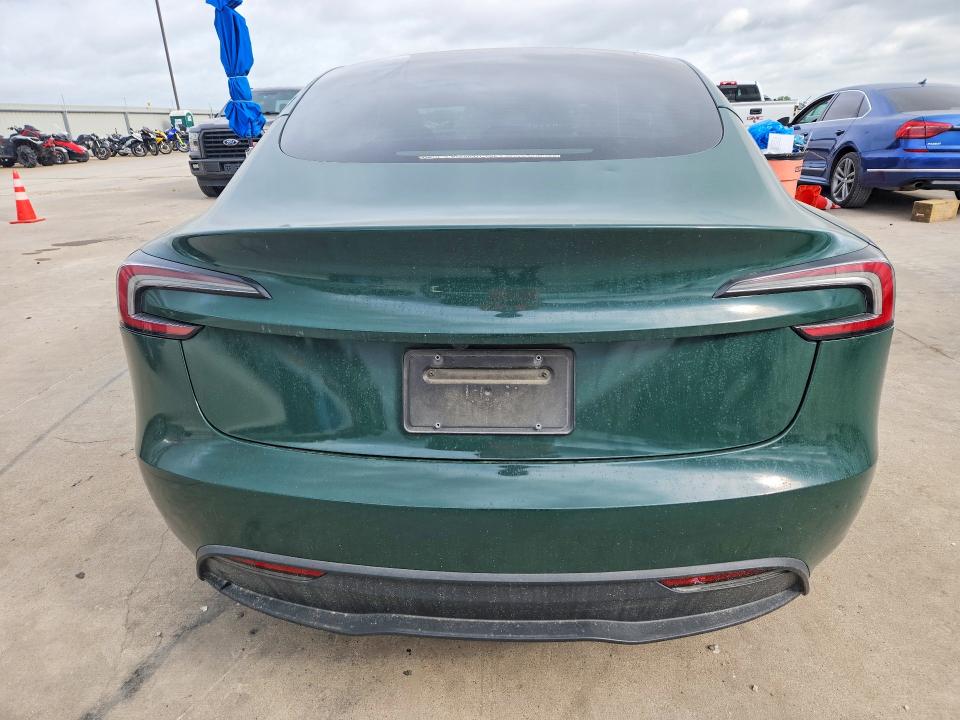 2024 Tesla Model 3 VIN 5YJ3E1EB3RF740302 COPART salvage auction — FRONT END, Tx - Certificate Of Title, sold $15,900 on 2026-07-20 (photo 6)