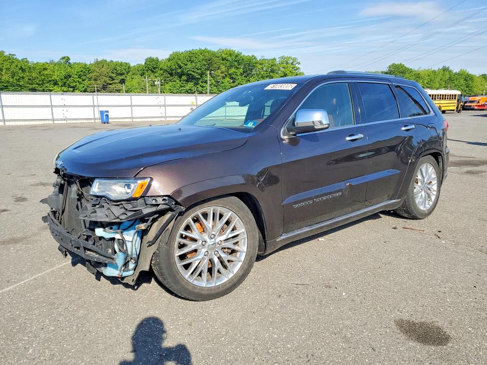 2017 Jeep Grand cherokee VIN 1C4RJFJG3HC707588 COPART salvage auction — FRONT END, In - Certificate Of Title, sold $350 on 2026-07-09 (photo 1)