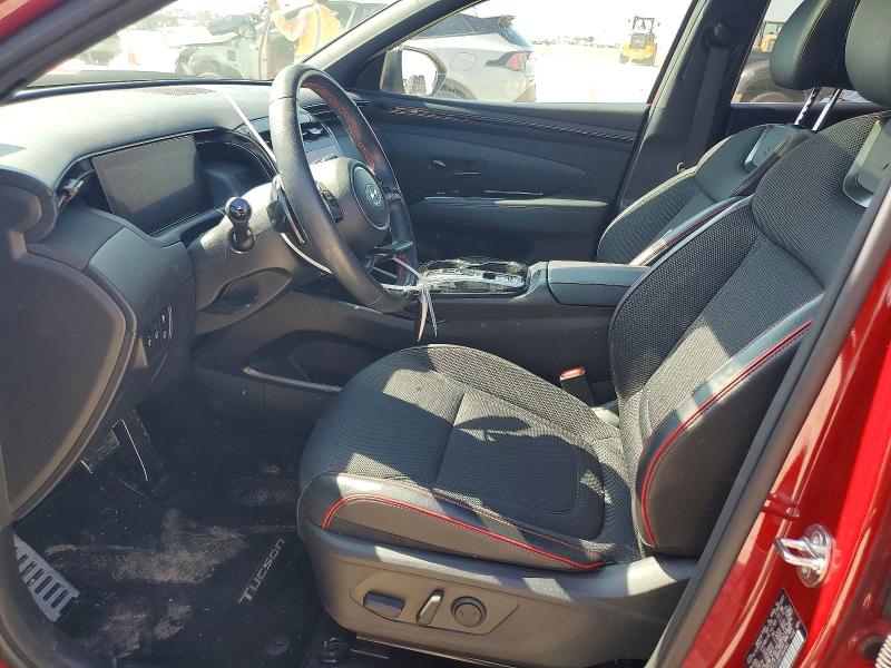 2024 Hyundai Tucson VIN KM8JFCD13RU186450 COPART salvage auction — FRONT END, Tx - Salvage Vehicle Title, sold $6,300 on 2026-07-23 (photo 7)