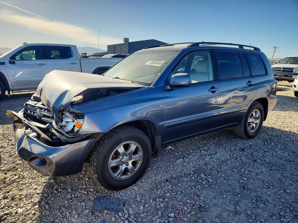 2004 Toyota Highlander VIN JTEDP21A040035445 COPART salvage auction — FRONT END, Ut - Salvage Certificate, sold $1,250 on 2026-07-31 (photo 1)