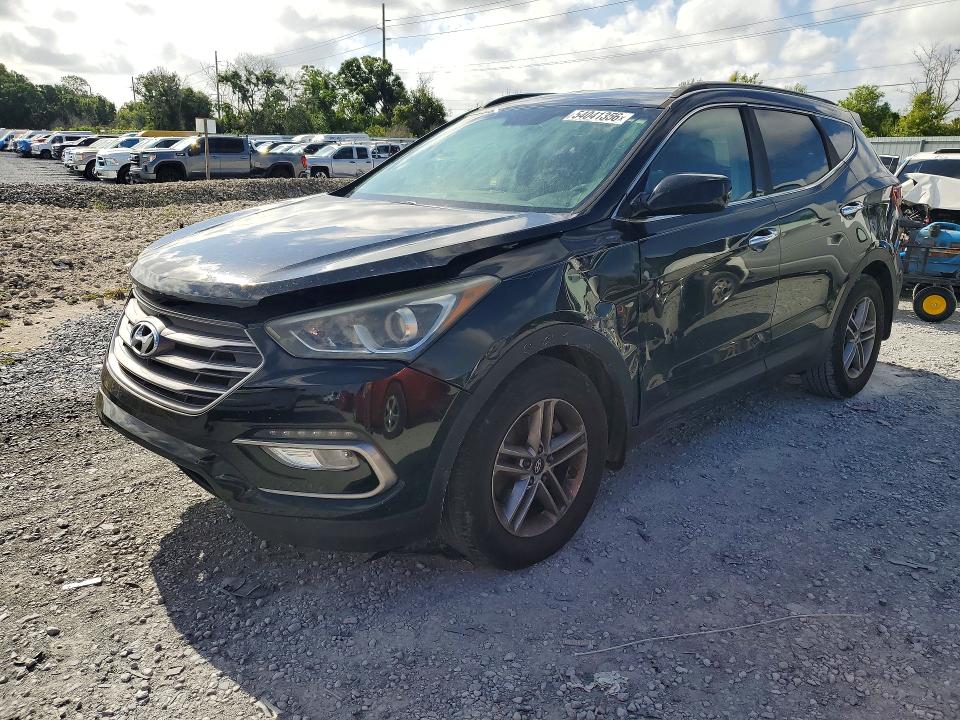 2017 Hyundai Santa fe VIN 5XYZU3LB0HG429722 COPART salvage auction — FRONT END, Fl - Cert Of Title Slvg Rebuildable, sold $2,300 on 2026-07-31 (photo 1)