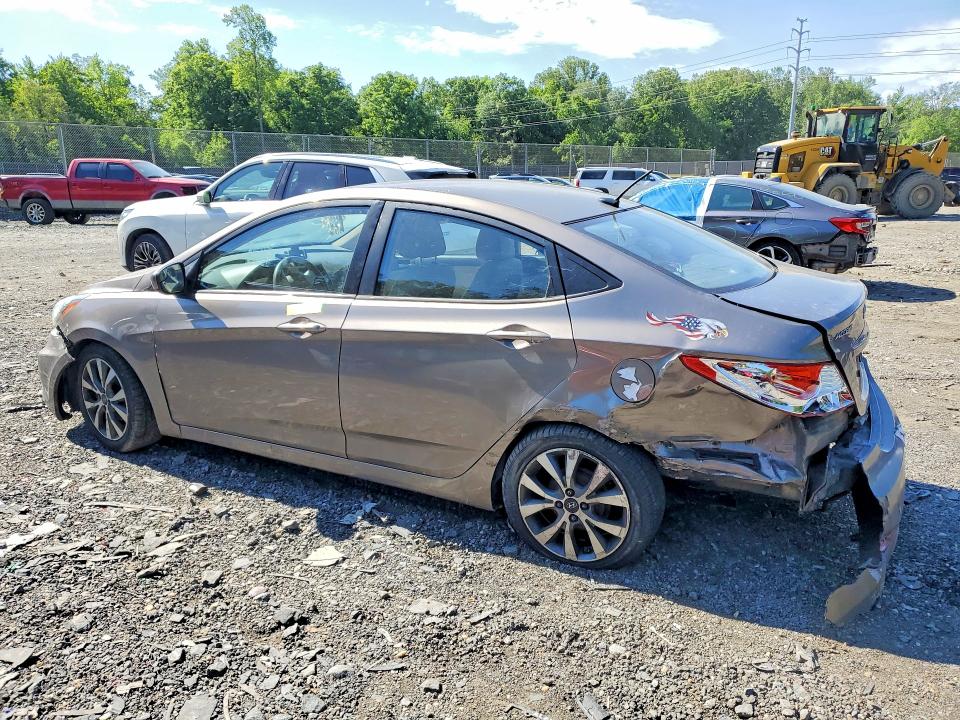 2014 Hyundai Accent VIN KMHCT4AE4EU638592 COPART salvage auction — ALL OVER, Md - Cert Of Salvage > 75% Damage, sold $625 on 2026-07-24 (photo 2)