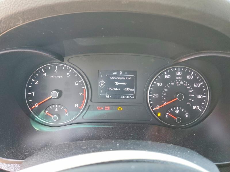 2016 Kia Optima VIN 5XXGT4L32GG105960 COPART salvage auction — REAR END, Ca - Salvage Certificate, sold $700 on 2026-07-21 (photo 9)
