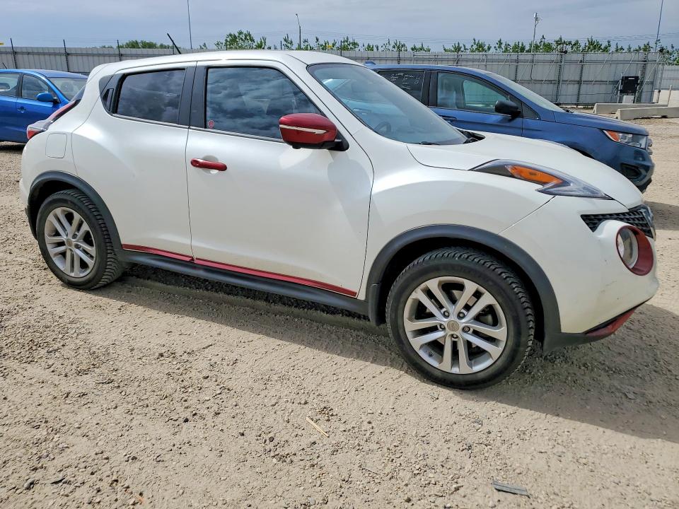 2015 Nissan Juke VIN JN8AF5MV3FT554036 COPART salvage auction — FRONT END, AB - BOS - SALVAGE, sold $1,200 on 2026-07-02 (photo 4)