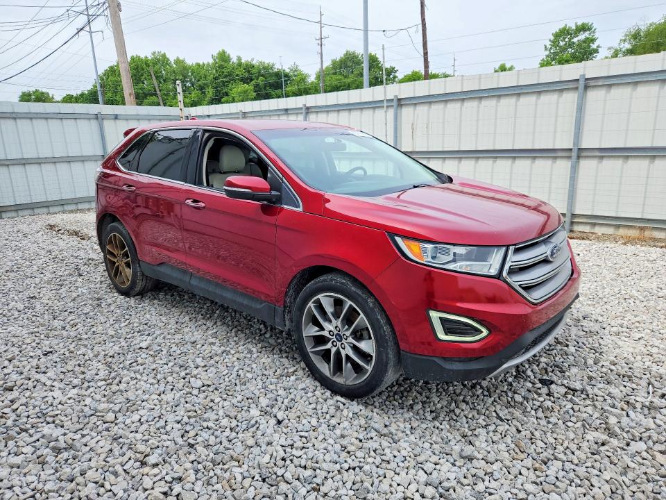 2016 Ford Edge VIN 2FMPK4K97GBB18580 COPART salvage auction — FRONT END, Wv - Certificate Of Title, sold $2,550 on 2026-07-02 (photo 4)