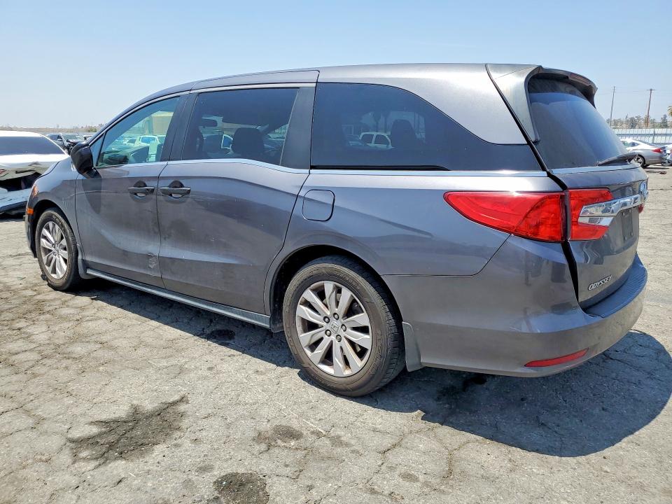 2019 Honda Odyssey VIN 5FNRL6H29KB045496 COPART salvage auction — REAR END, Ca - Salvage Certificate, sold $6,600 on 2026-07-02 (photo 2)