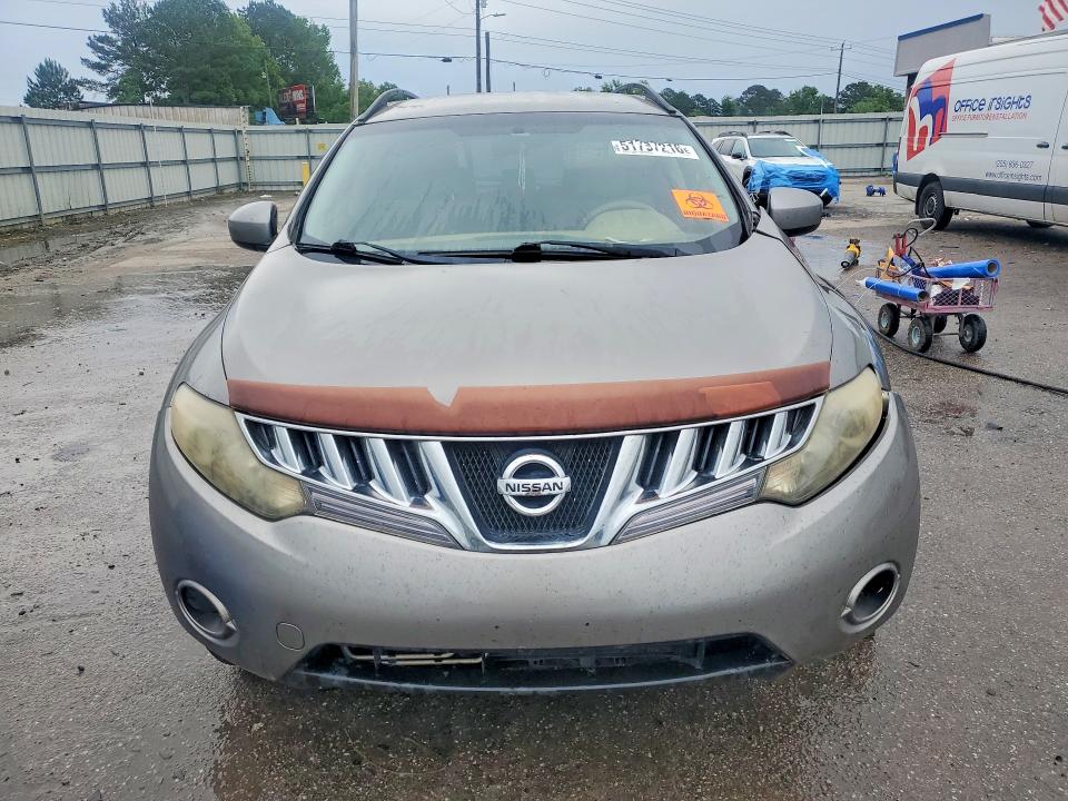 2009 Nissan Murano VIN JN8AZ18U49W011282 COPART salvage auction — FRONT END, Al - Cert Of Title-Salvage Title, sold $325 on 2026-07-09 (photo 5)