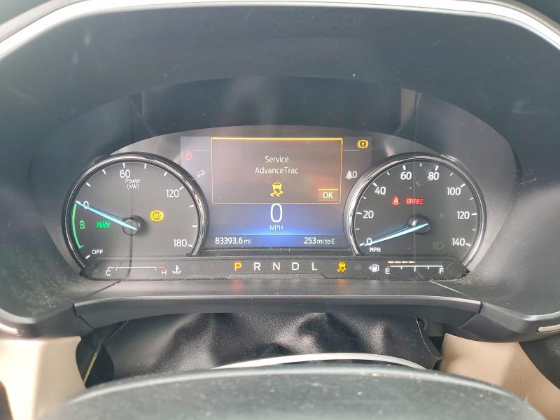 2022 Ford Escape VIN 1FMCU0CZ9NUA17290 COPART salvage auction — ROOF, Tn - Salvage Certificate, sold $7,900 on 2026-07-27 (photo 9)