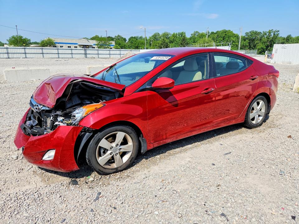 2013 Hyundai Elantra VIN KMHDH4AE8DU776673 COPART salvage auction — FRONT END, KY - CERT OF TITLE-SALVAGE, sold $600 on 2026-07-27 (photo 1)