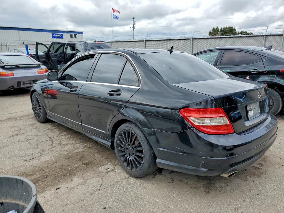 2009 Mercedes-benz C class VIN WDDGF85XX9F343304 COPART salvage auction — SIDE, ON - PERMIT SALVAGE, sold $1,050 on 2026-07-14 (photo 2)