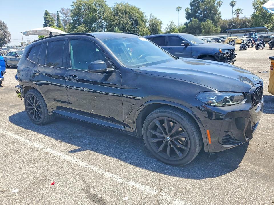 2024 BMW X3 VIN 5UX53DP06R9U16409 COPART salvage auction — REAR END, Ca - Salvage Certificate, sold $12,400 on 2026-07-21 (photo 4)