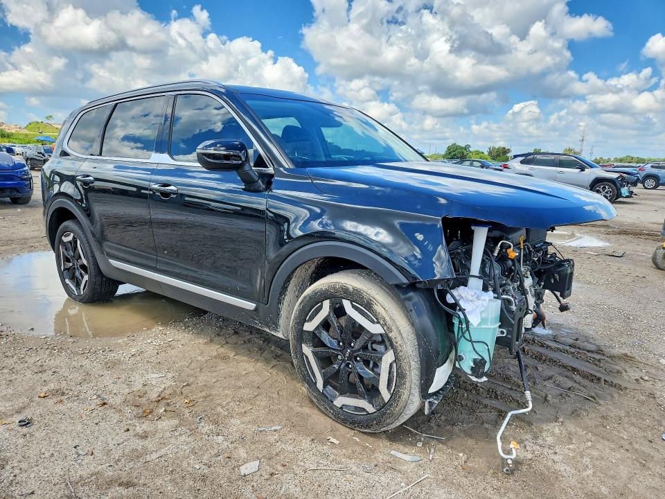 2025 Kia Telluride VIN 5XYP64GC3SG642620 COPART salvage auction — FRONT END, FL - CERT OF TITLE SLVG REBUILDABLE, sold $12,100 on 2026-07-02 (photo 4)