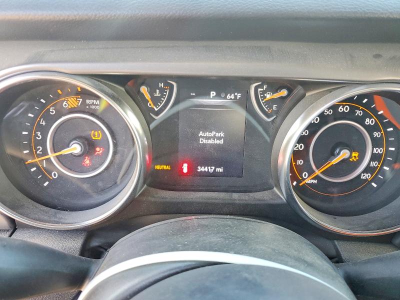 2023 Jeep Wrangler / VIN 1C4GJXAN3PW671314 COPART salvage auction — FRONT END, TX - SALVAGE VEHICLE TITLE, sold $6,300 on 2026-07-24 (photo 9)