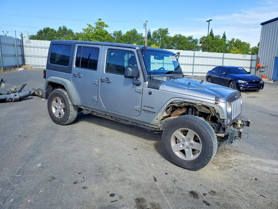 2014 Jeep Wrangler / VIN 1C4HJWDG2EL221311 COPART salvage auction — FRONT END, Ca - Salvage Certificate, sold $4,150 on 2026-07-02 (photo 4)