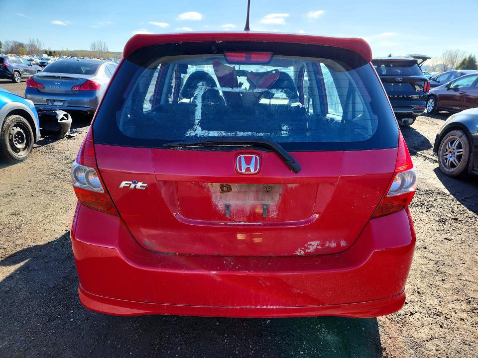 2007 Honda Fit VIN JHMGD38687S819235 COPART salvage auction — SIDE, On - Permit Rebuilt - Unfit, sold $375 on 2026-07-28 (photo 6)