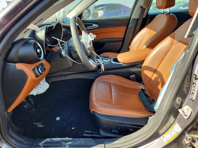 2020 Alfa romeo Giulia VIN ZARFAMAN0L7632149 COPART salvage auction — FRONT END, Tx - Salvage Vehicle Title, sold $625 on 2026-07-24 (photo 7)