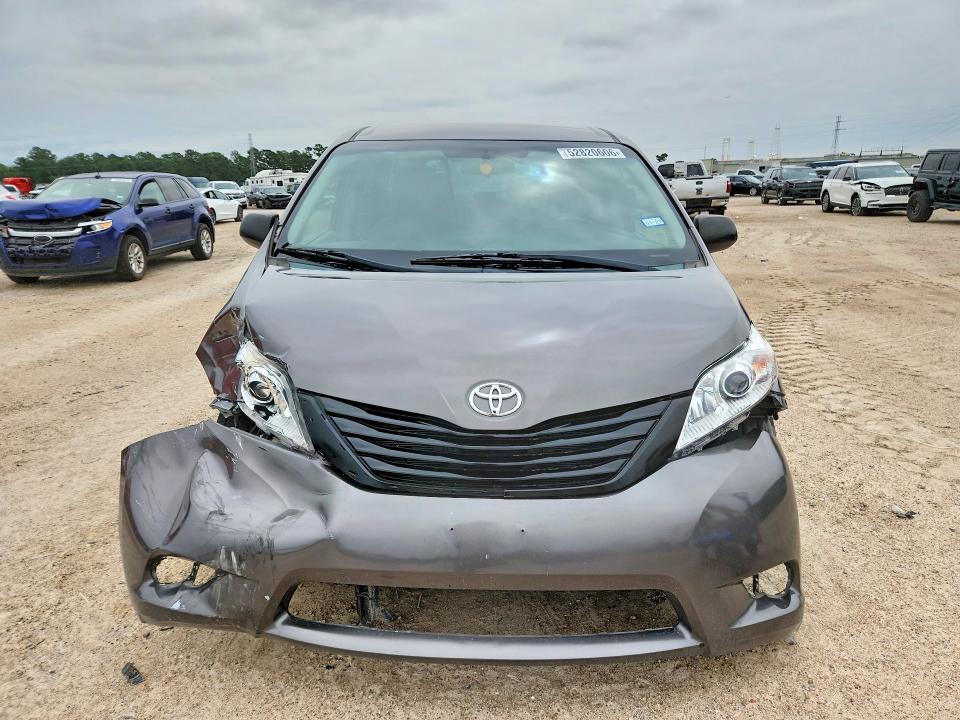 2015 Toyota VIN 5TDZK3DCXFS571525 COPART salvage auction — FRONT END, Tx - Salvage Vehicle Title, sold $3,900 on 2026-07-10 (photo 5)