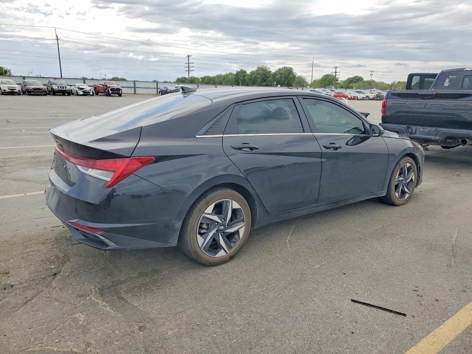 2021 Hyundai Elantra VIN 5NPLN4AG0MH041061 COPART salvage auction — REAR END, Id - Salvage Certificate Of Title, sold $3,800 on 2026-07-23 (photo 3)