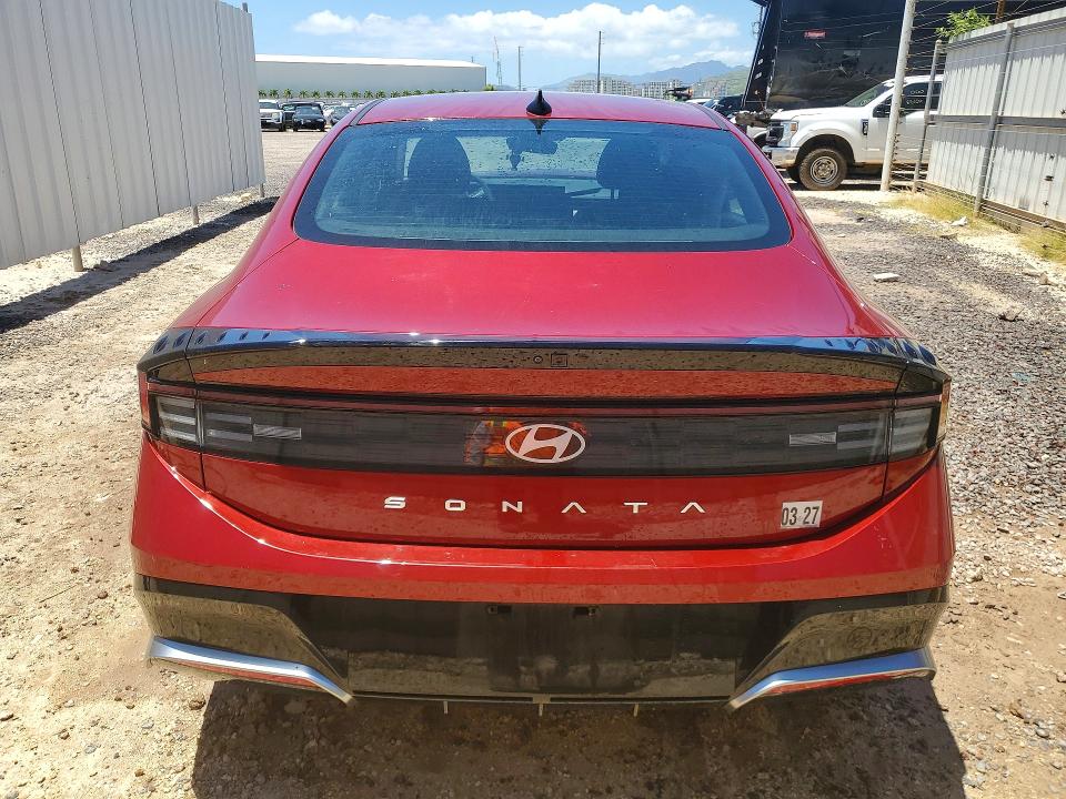 2025 Hyundai Sonata VIN KMHL64JA6SA477745 COPART salvage auction — FRONT END, HI - CERTIFICATE OF SALVAGE (P), sold $3,400 on 2026-07-27 (photo 6)