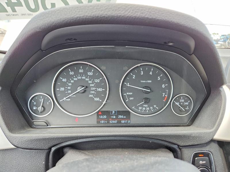 2018 BMW 3er VIN WBA8A3C57JA486923 COPART salvage auction — FRONT END, Il - Salvage Certificate, sold $4,750 on 2026-07-29 (photo 9)
