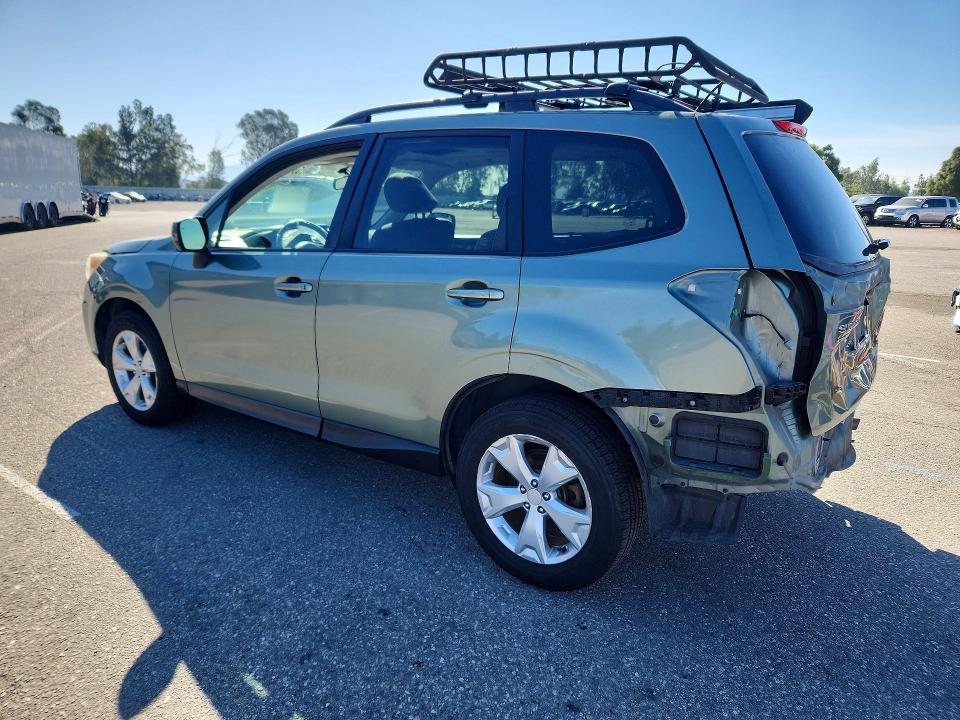 2014 Subaru Forester VIN JF2SJAEC9EH559006 COPART salvage auction — REAR END, Ca - Salvage Certificate, sold $1,750 on 2026-07-28 (photo 2)