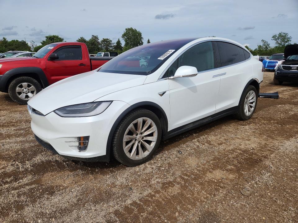 2018 Tesla Model x VIN 5YJXCBE28JF112379 COPART salvage auction — REAR END, Il - Salvage Certificate, sold $8,300 on 2026-07-07 (photo 1)
